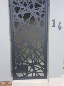 Security door with cut outs