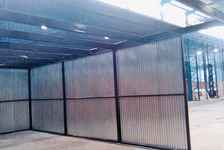 Shed with galvanised IBR enclosure