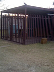 Carport palisade enclosed