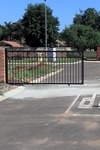 Sliding gate square bar or square tube uprights