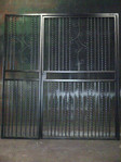 security gate with solid side panel